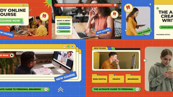 Retro Education After Effects - VideoHive 56488862