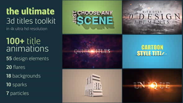 Ultimate 3D Titles Toolkit - VideoHive 12617556