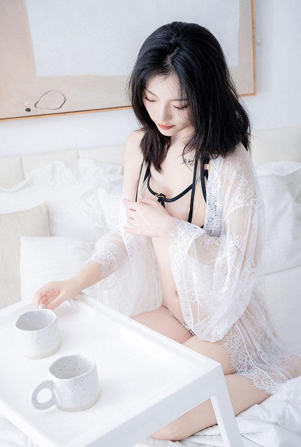 网红美女桃良阿宅 唤醒清晨的美好(7)