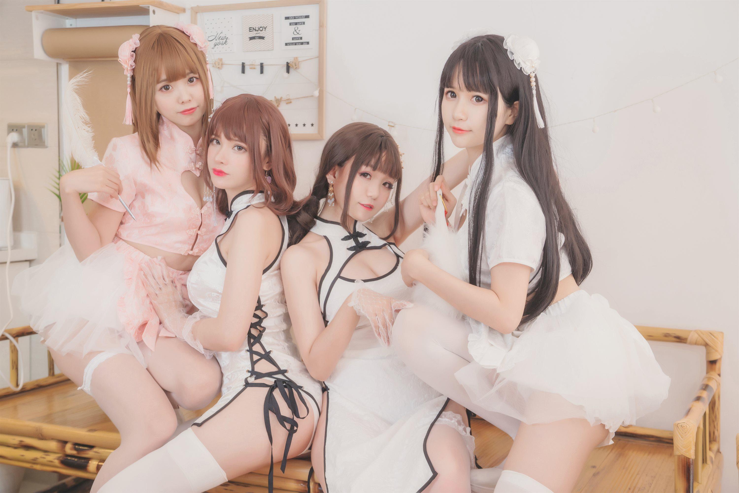 白金Saki-小野妹子w×宅夏×前羽 四人彼女电子档(86)
