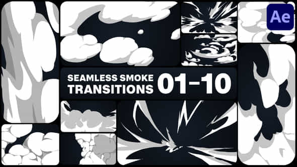 Seamless Smoke Transitions - VideoHive 46175844