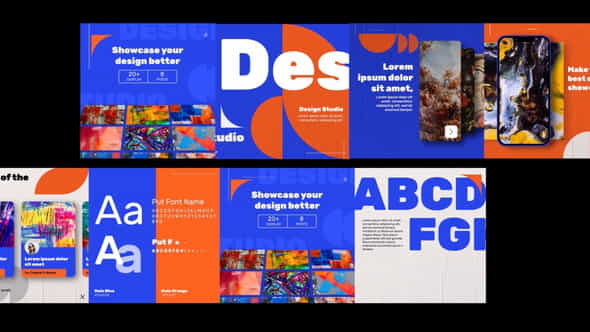 Typography Design Studio Post Instagram - VideoHive 35185503