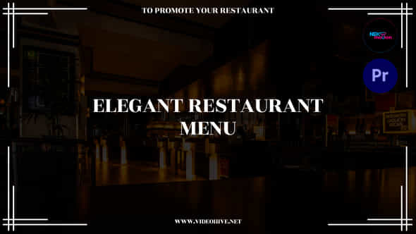 Elegant Restaurant Menu - VideoHive 38868627