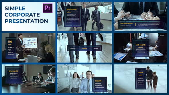 Simple Corporate Presentation - Premiere - VideoHive 23713024