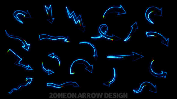 Neon Arrow Pack - VideoHive 52067947