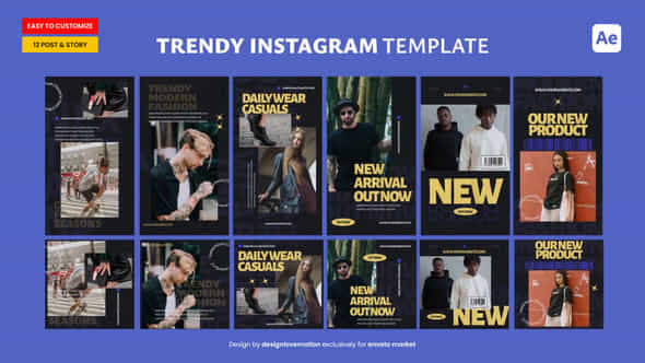 Trendy Instagram Template - VideoHive 49640787