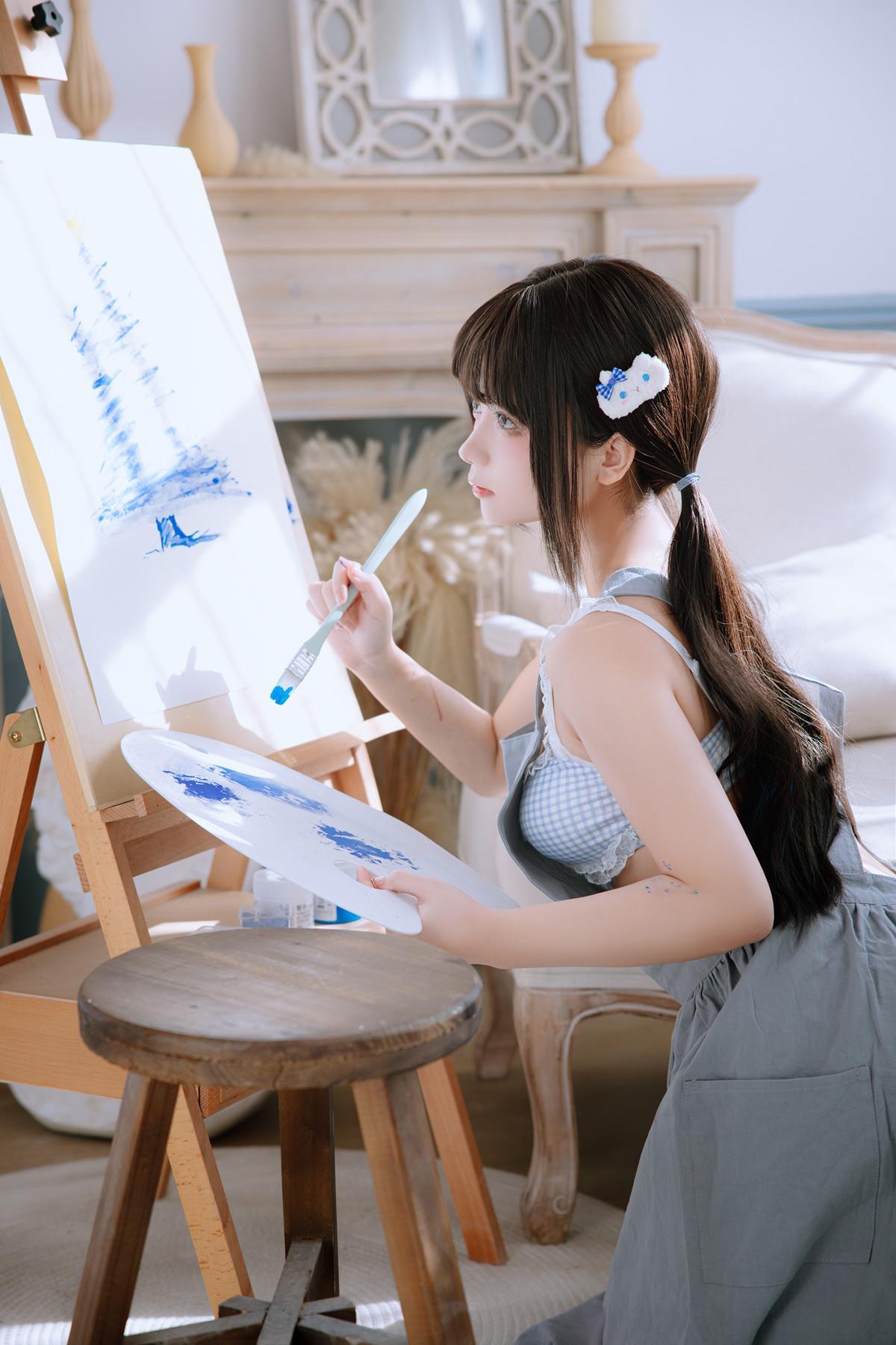 Cosplay Rinaijiao日奈娇 – 美术生(2)