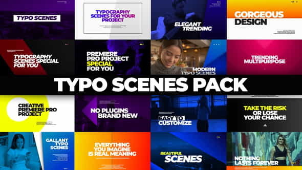 Typo Scenes Pack - VideoHive 29127267