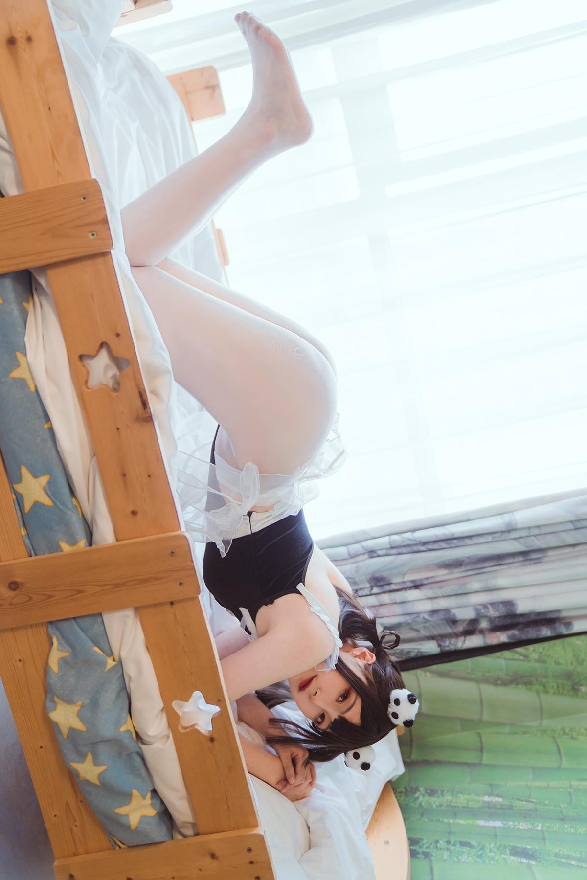 Cosplay Natsuko夏夏子 熊猫女仆(25)