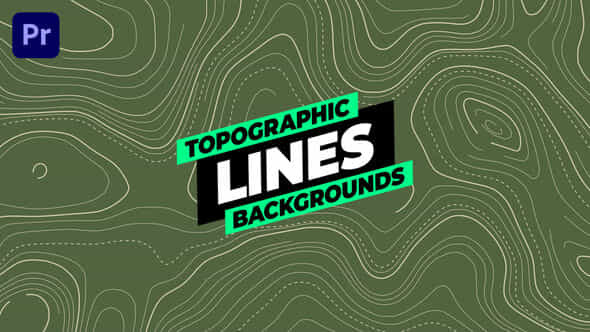 Topographic Lines Backgrounds - VideoHive 54128586