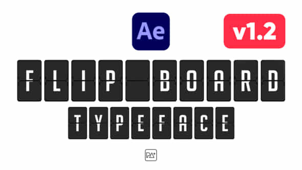 Flip Board Typeface - VideoHive 44561913