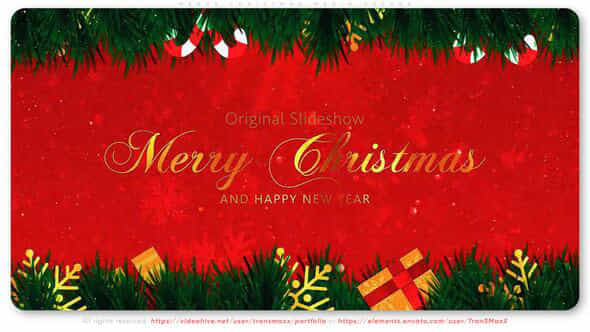 Merry Christmas Media Opener - VideoHive 48783888