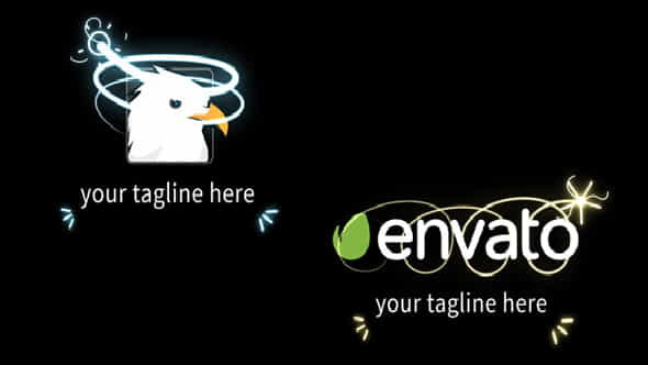 Glowing Line Logo Reveal - VideoHive 8969309