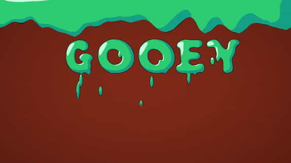 Flat Gooey Text Letters - VideoHive 22708864