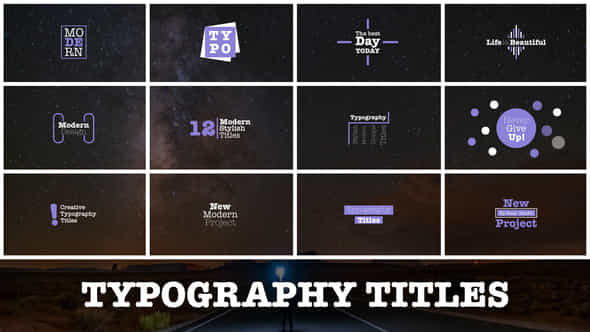 Typography Titles - VideoHive 48031911