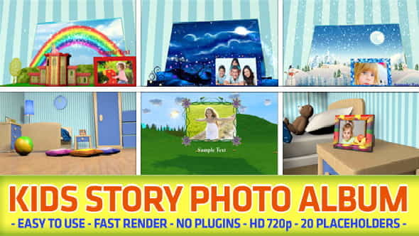 Kids Story Photo Album - VideoHive 5544985