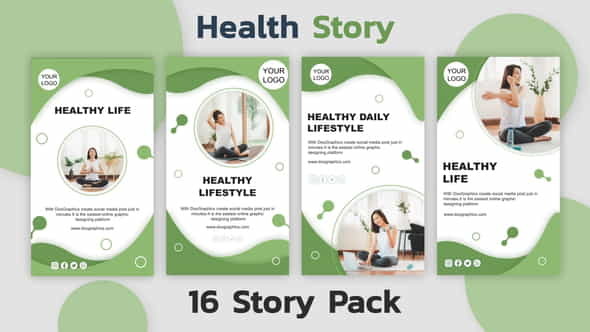Health Instagram Story Pack - VideoHive 31351535
