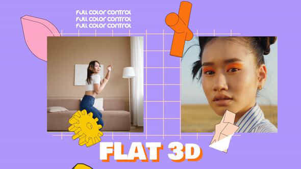 Flat 3D Pop - VideoHive 44082748