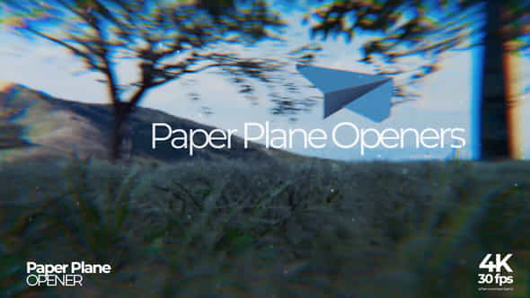Paper Plane Opener - VideoHive 54694778