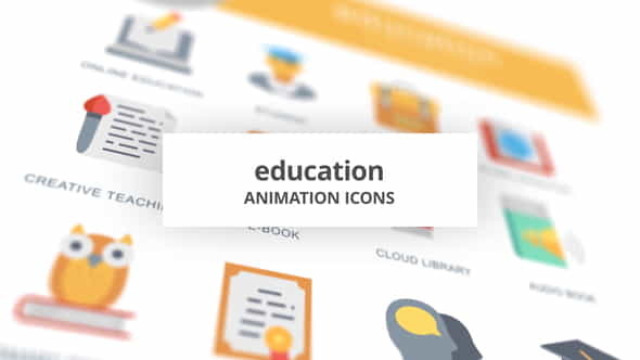 Education - Animation Icons - VideoHive 26634512
