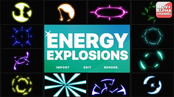 Energy Explosions | Motion Graphics - VideoHive 30559717