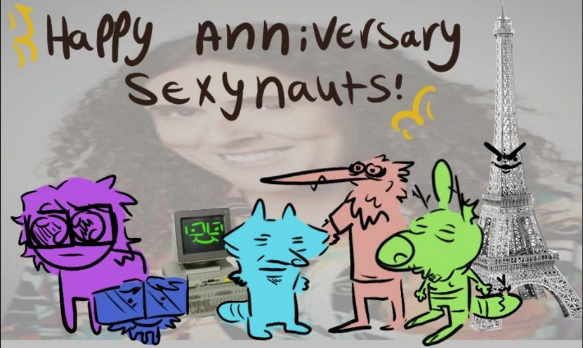 a drawing of all the sexynuats by Foog