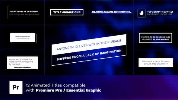 Animated Titles for - VideoHive 34486124