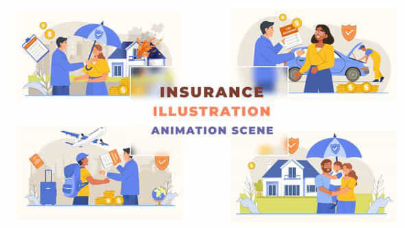 Type of Insurance - VideoHive 43042715
