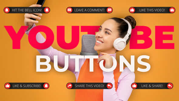 Youtube Buttons - VideoHive 45543160