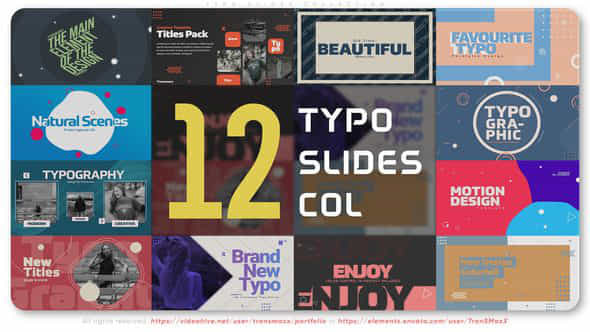 Typo Slides Collection - VideoHive 44942178