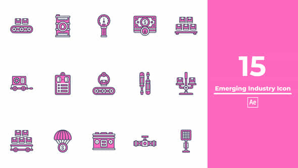 Emerging Industry Icon After Effects - VideoHive 49597081