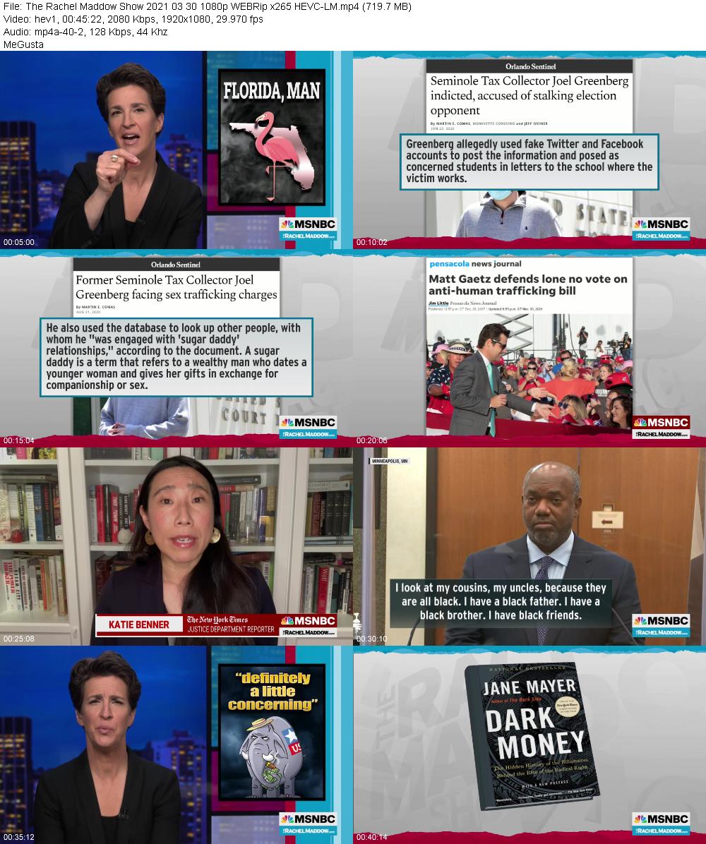 The Rachel Maddow Show 2021 03 30 1080p WEBRip x265 HEVC LM