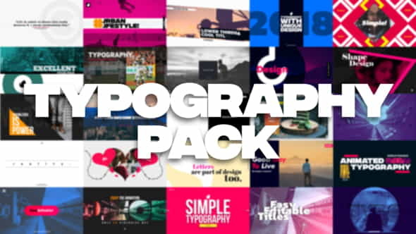 35 Typography Pack - VideoHive 21850780