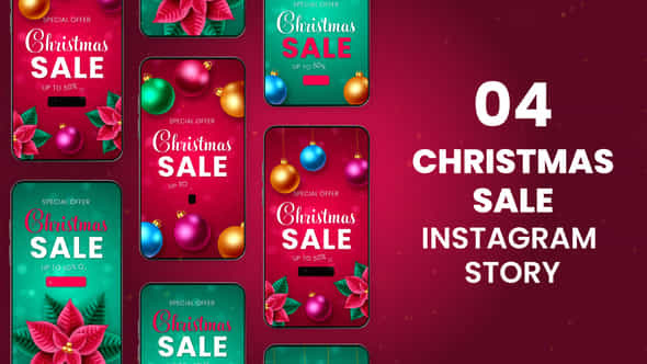 Merry Christmas Sale Stories - VideoHive 55580550