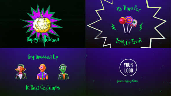 3D Halloween Intro - VideoHive 54777864