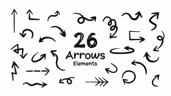 Hand Drawn Arrows - VideoHive 49410920