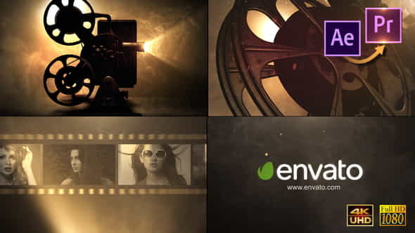 Cinema Projector Logo Premiere PRO - VideoHive 25819941