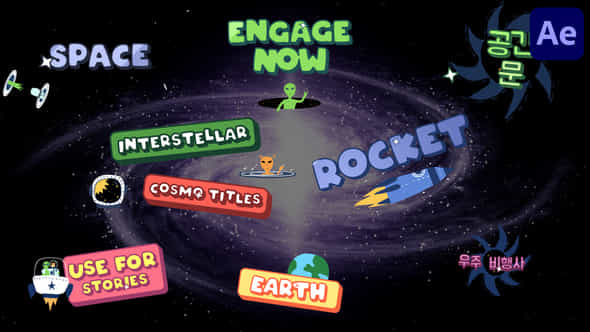 Interstellar Cosmo Titles For After Effects - VideoHive 51518186