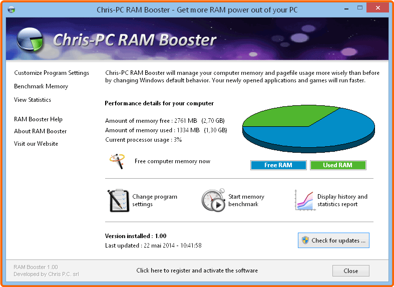 Chris PC RAM Booster 7.25.0120