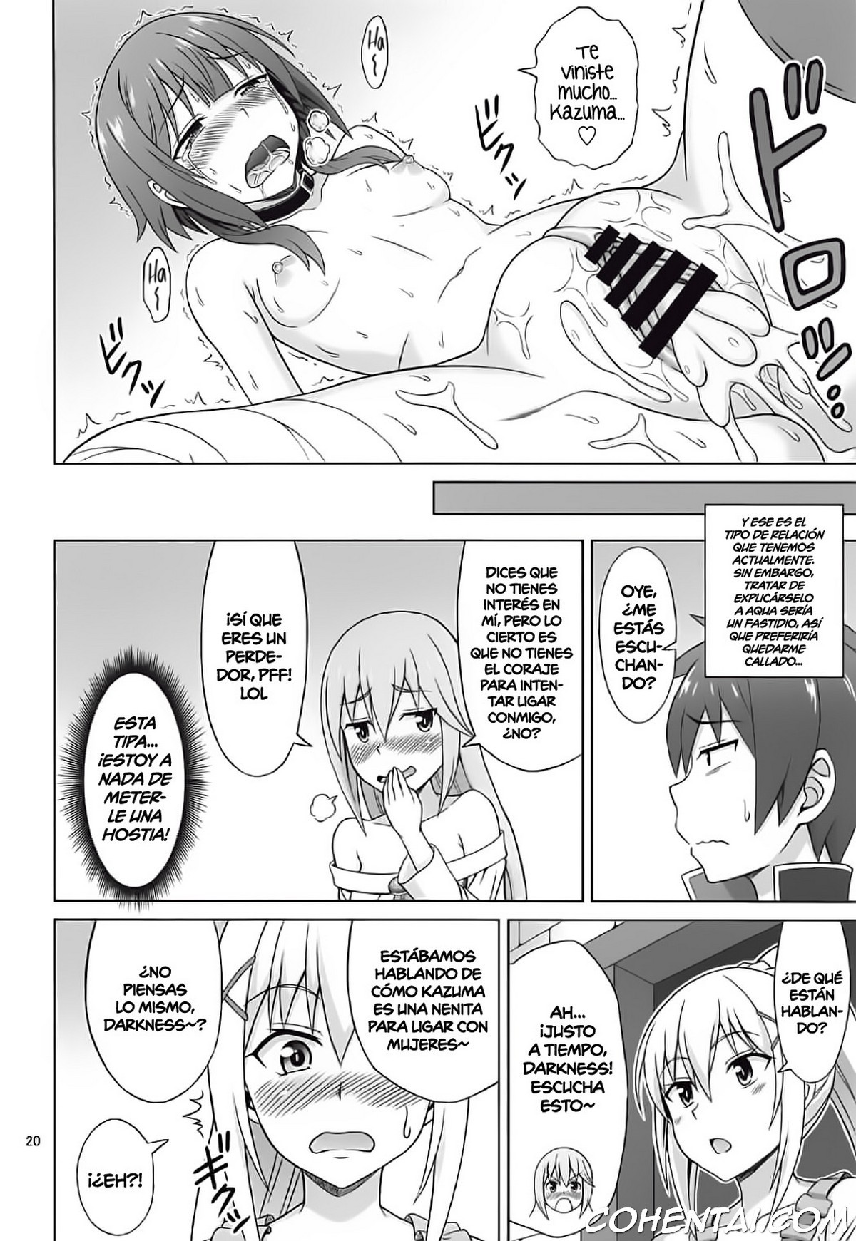 Yoru mo bakuretsu! (Kono Subarashii Sekai ni Syukufuku o!) xxx comics manga porno doujin hentai español sexo Darkness | Lalatina Dustiness Ford Kazuma Satou Kono Subarashii Sekai ni Syukufuku o! Megumin