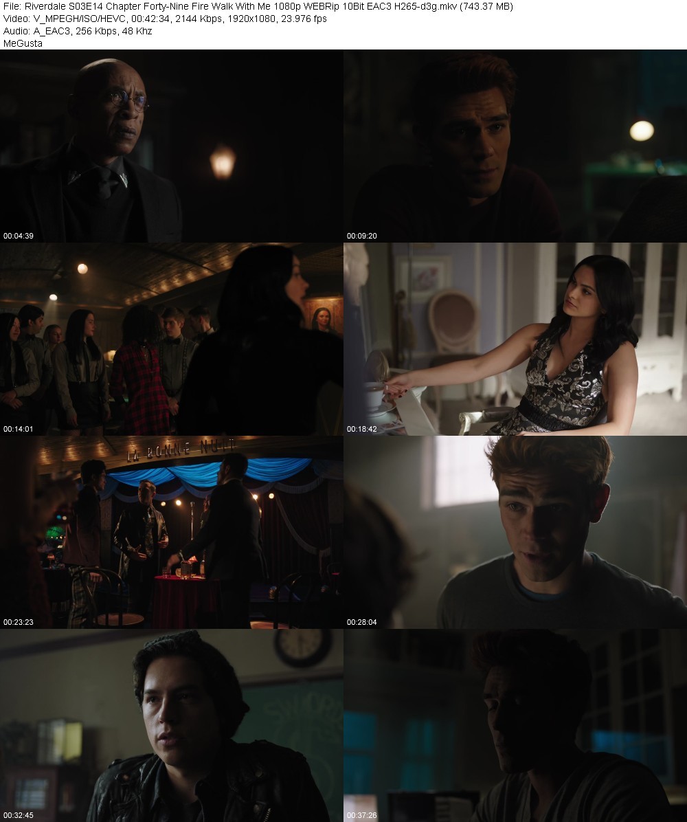 Riverdale S03E14 Chapter Forty-Nine Fire Walk With Me 1080p WEBRip 10Bit EAC3 H265-d3g