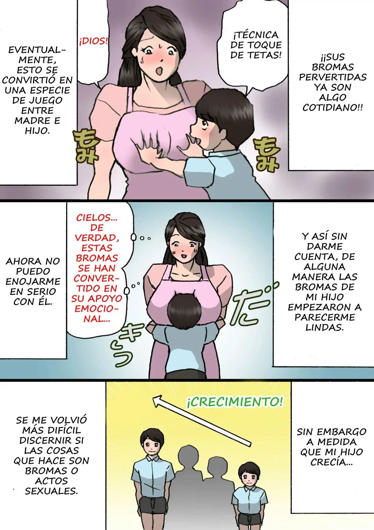 [Shiki Hanana] Okaa-san wa Itazura Musuko o Okorenai [Spanish] [Xavit0_0]