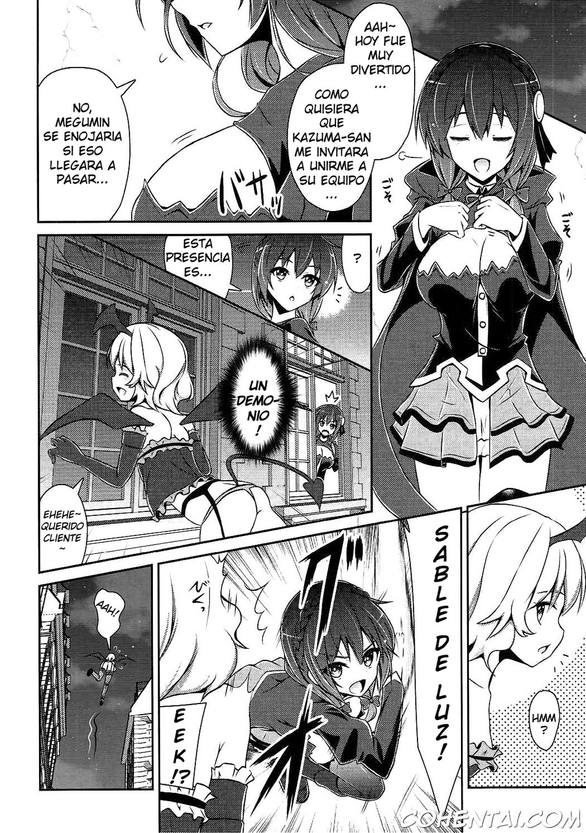 Yunyun shiyou! (Kono Subarashii Sekai ni Syukufuku o!) xxx comics manga porno doujin hentai español sexo 