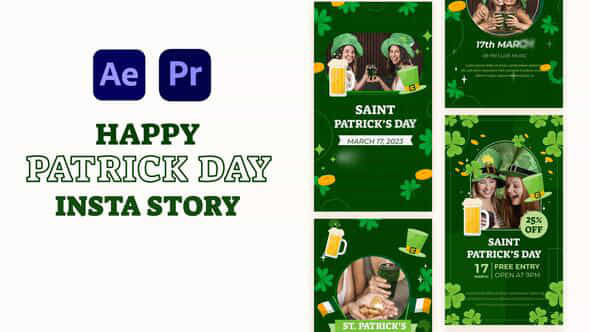 Patricks Day Instagram Story - VideoHive 56852831