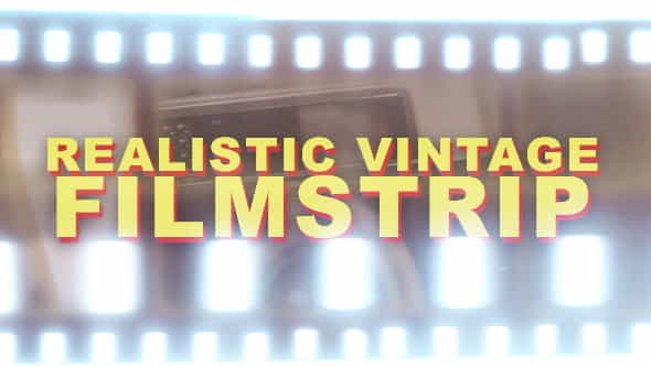 Realistic Vintage Filmstrip - Horizontal - VideoHive 4722268