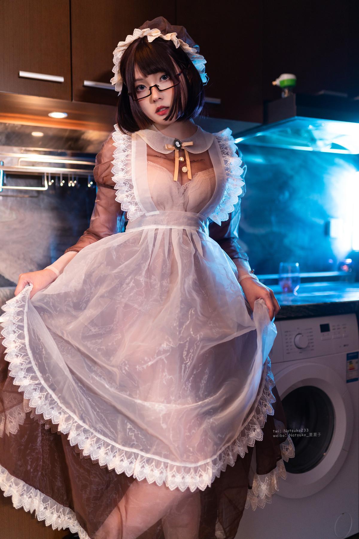 Cosplay Natsuko夏夏子 透明女仆 Transparent Maid(26)