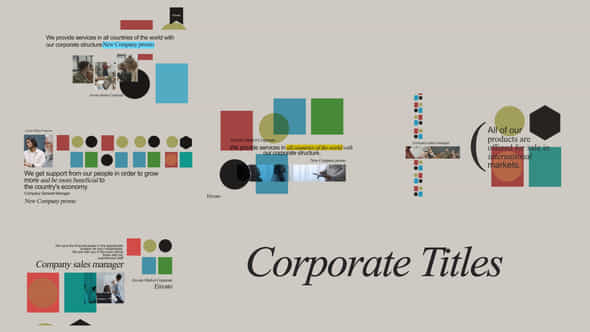 Corporate Titles Scenes - VideoHive 58880877