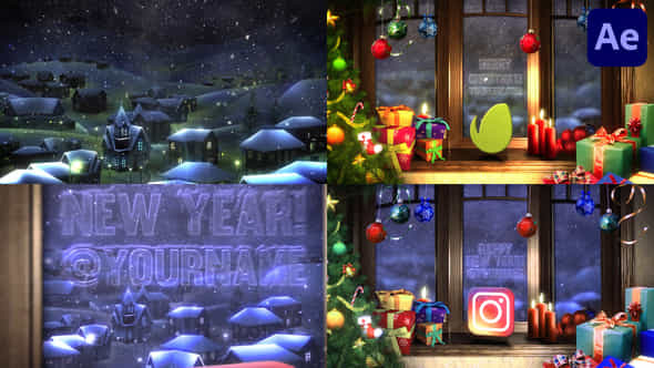 Christmas Home Logo For After Effects - VideoHive 48995578