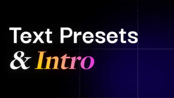 Text Intro - VideoHive 55288104