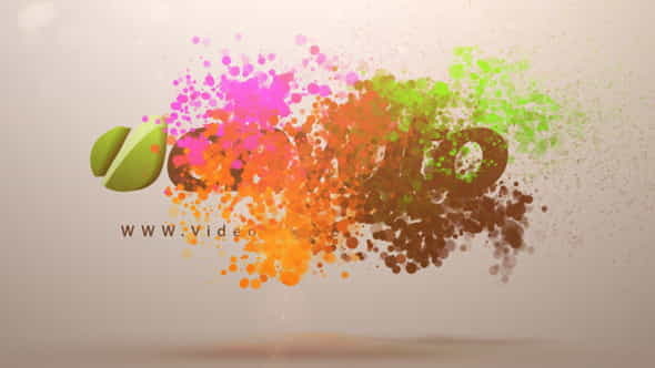 Colorful Particles Logo Animation - VideoHive 3308102